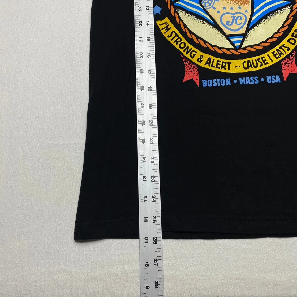 Camiseta Johnny Cupcakes Para Hombre Talla XS Negra Manga Corta Crew Popeye the Sailor Man Foto 2 de 4