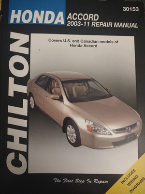 Chilton Total Care Care Honda Accord 2003 - 2011 Repair Manual