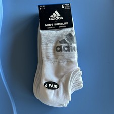 Adidas Aeroready Size 6-12 Men's Superlite No Show Socks-6Pair