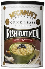 McCann's Steel Cut Irish Oatmeal Quick & Easy 24 oz Pack of 6