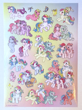My Little Pony - MLP - Sticker Sheet - HASBRO - Scrapbook - Treasure Chest