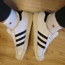 Fertige Gay'le Adidas Superstar Sneakers 46 ⅔ Vintage (ca. 10 Jahre getragen) 💣