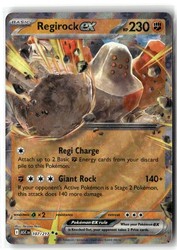 Regirock ex 107/217 Ascended Heroes Double Rare Holo