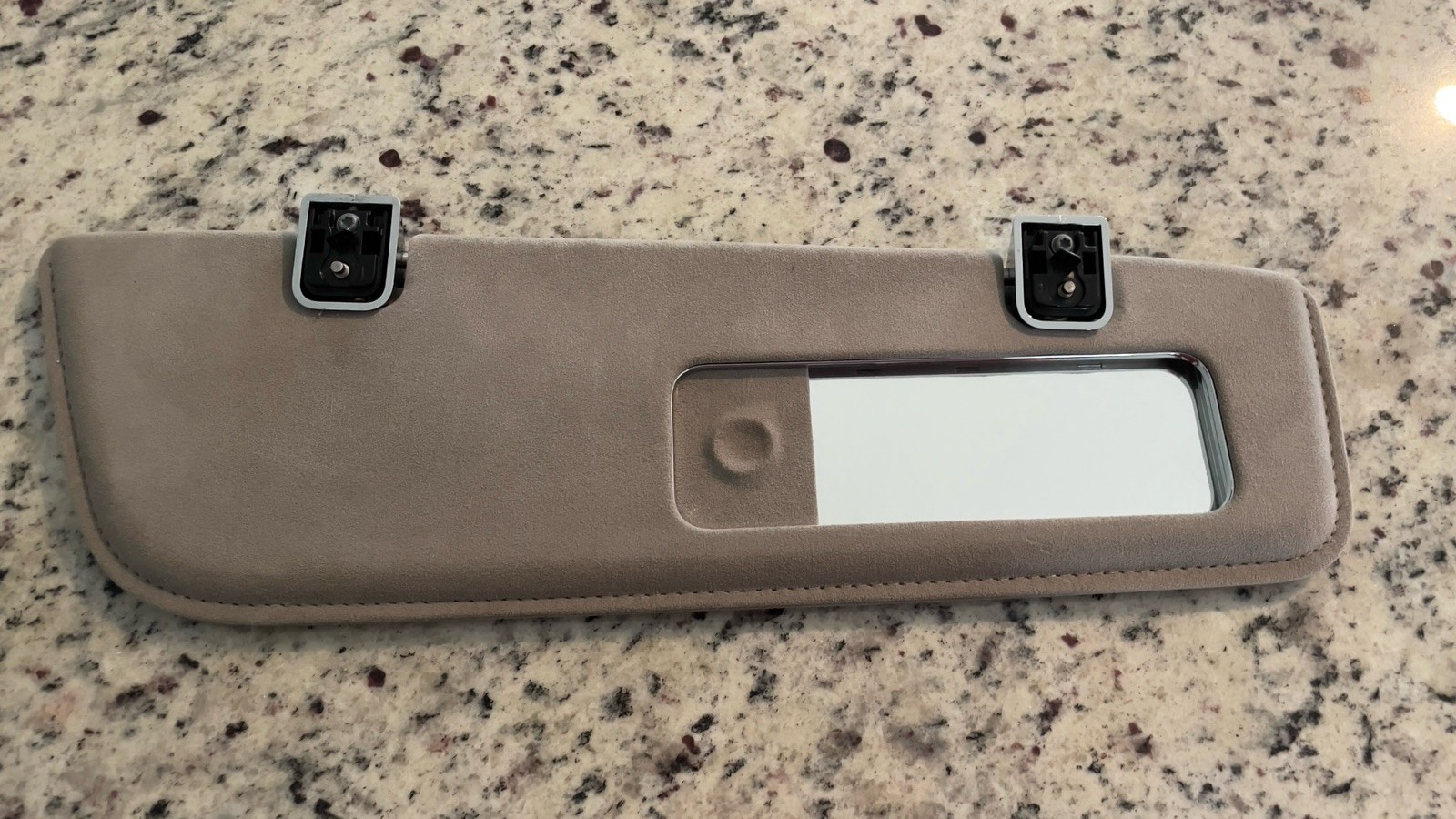 19-23 Aston Martin DB11 Right Tan Passenger Sun Visor Shade Mirror OEM