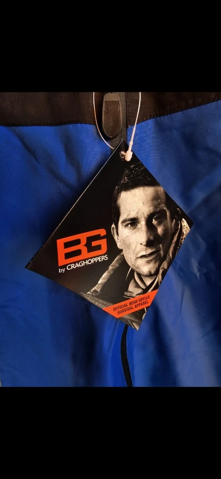Chaqueta Bear Grylls Core Media Cremallera Talla XL Para Hombre Azul Senderismo Caminar Foto 3 de 4