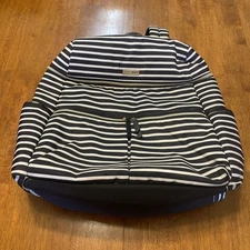 Skip Hop Diaper Backpack Bag Black And White  With Zip Pockets & Changing Pad