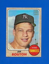 1968 Topps #562 Jim Bouton New York Yankees Centered EX