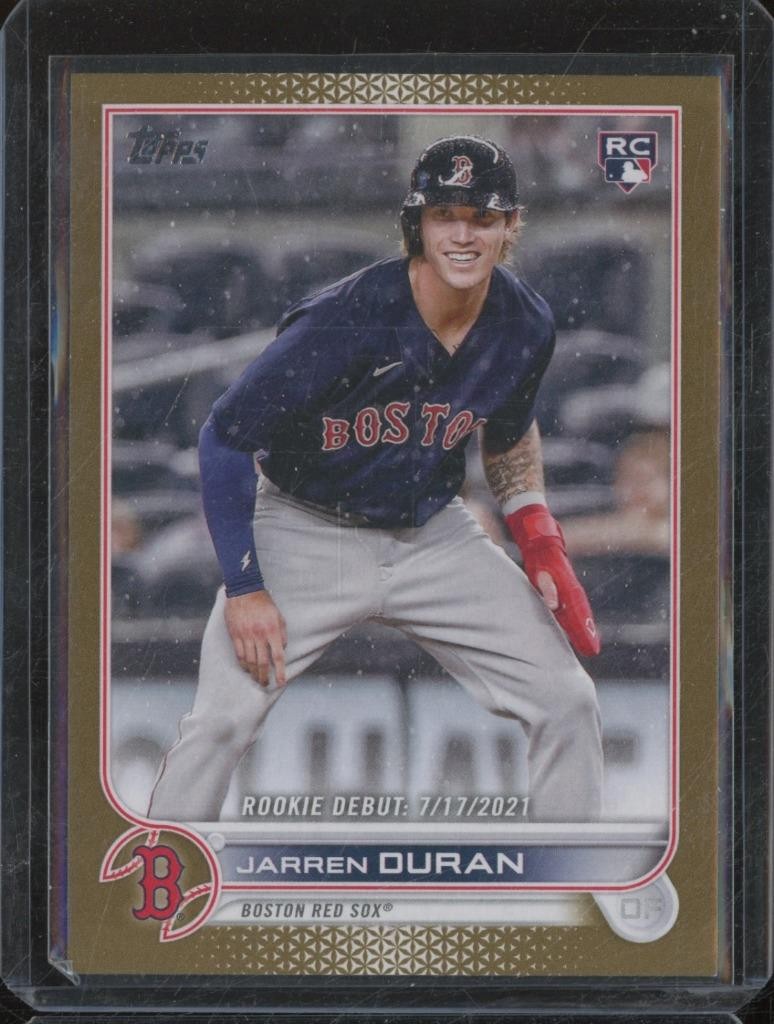 2022 Topps Update JARREN DURAN RC Rookie Debut Gold Parallel /2022 MTN4