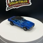 Vintage Hot Wheels Redline Custom Camaro Blue W/ Blue Interior & Painted Tail