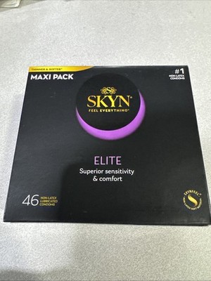 46 SKYN FEEL EVERYTHING ELITE ULTRA THIN CONDOMS NON-LATEX LUBRICATED EXP 2/2030