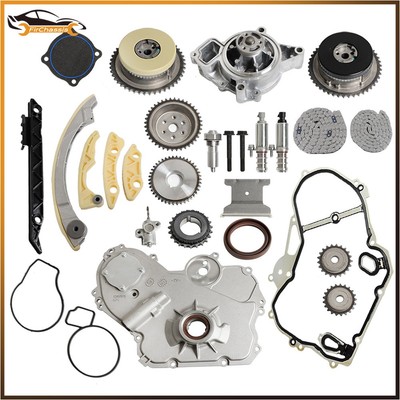 For GM Ecotec 2.0L 2.4L Timing Chain Kit VCT Selenoid Actuator Oil Pump