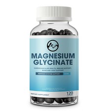Magnesium Glycinate 500mg For Sleep Stress Relief Bone Support 120 Softgels