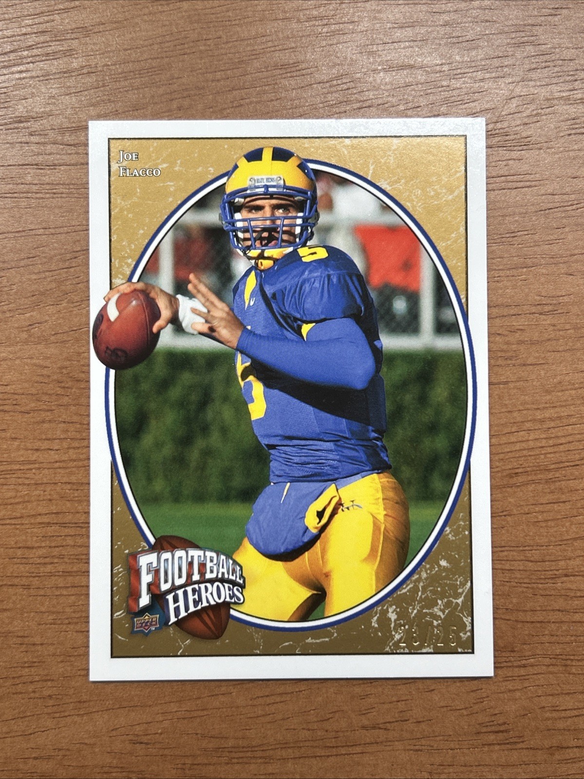 Joe Flacco Upper Deck Heroes #157 Gold