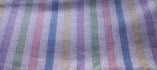 Vintage Candy Striped Cotton Sheet. 69" x 100"