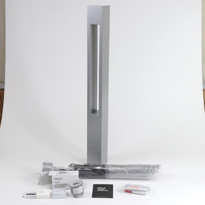 #ad Hinkley 15602TT LED Atlantis 12V Large Square Bollard Light in Titanium Open Box $140.00
