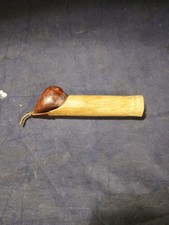 Vintage Java Indonesian Batik Tjanting Tool, Copper and Bamboo