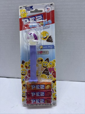 PEZ Candy Dispenser Unicorn Emojis Globe 3 Candy Pack  Best By: 01/2024 NEW