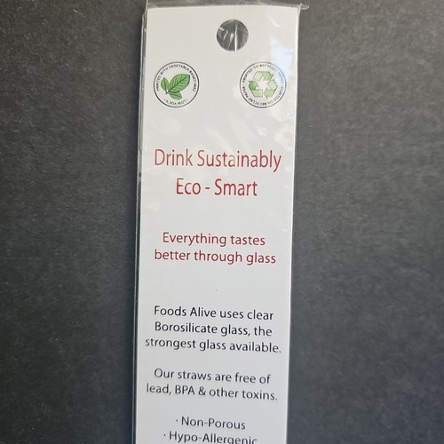 Glass Drinking Straws 10" Long Reusable Eco Friendly Clear With Cleaning Brush - 第 6/8 張圖片