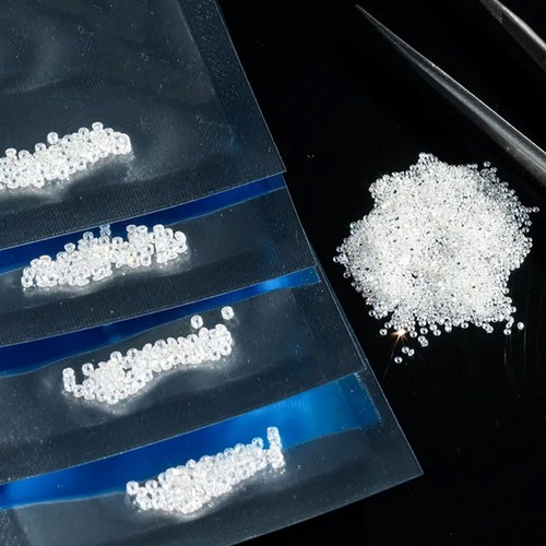 Certified 1 mm Round Cut CVD Diamond I Color VS1 Clarity 50 Pcs Diamond Lot - Picture 2 of 8
