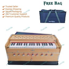 Best Harmonium 9 Stopper Chudidaar Multi Bellows 42 Key Two Reed Baja With Bag