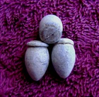 (3) .36 CALIBER ST. LOUIS ARSENAL TEAR DROP PISTOL BULLETS (PORT HUDSON)