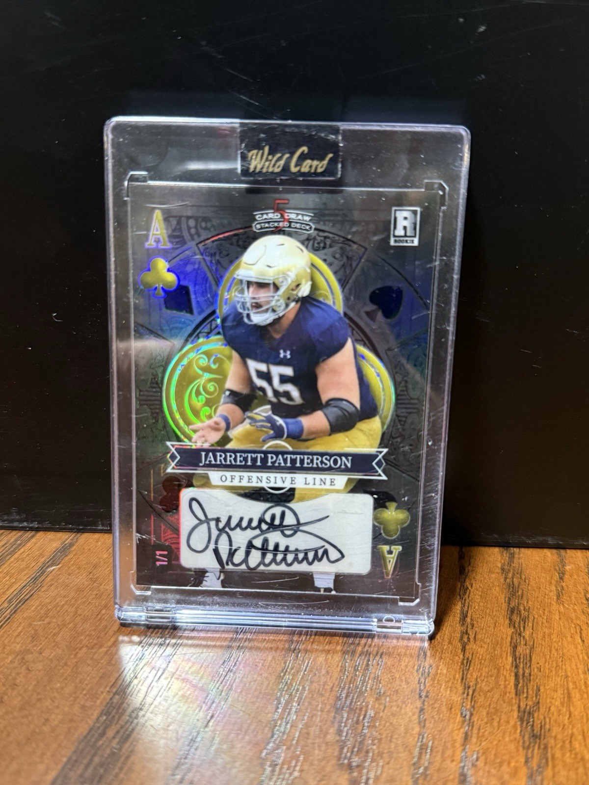 Jarrett Patterson Wild Card Wildchrome Pro-Look Hobby Wildlight Autograph #WCLA Rainbow