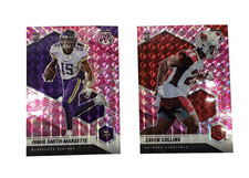 2021 Mosaic Football Ihmir Smith-Marsette and Zaven Collins PINK CAMO Prizm RC 