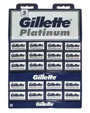 Gillete Platinum Double Edge Razor Shaving Blades for Safety Razor
