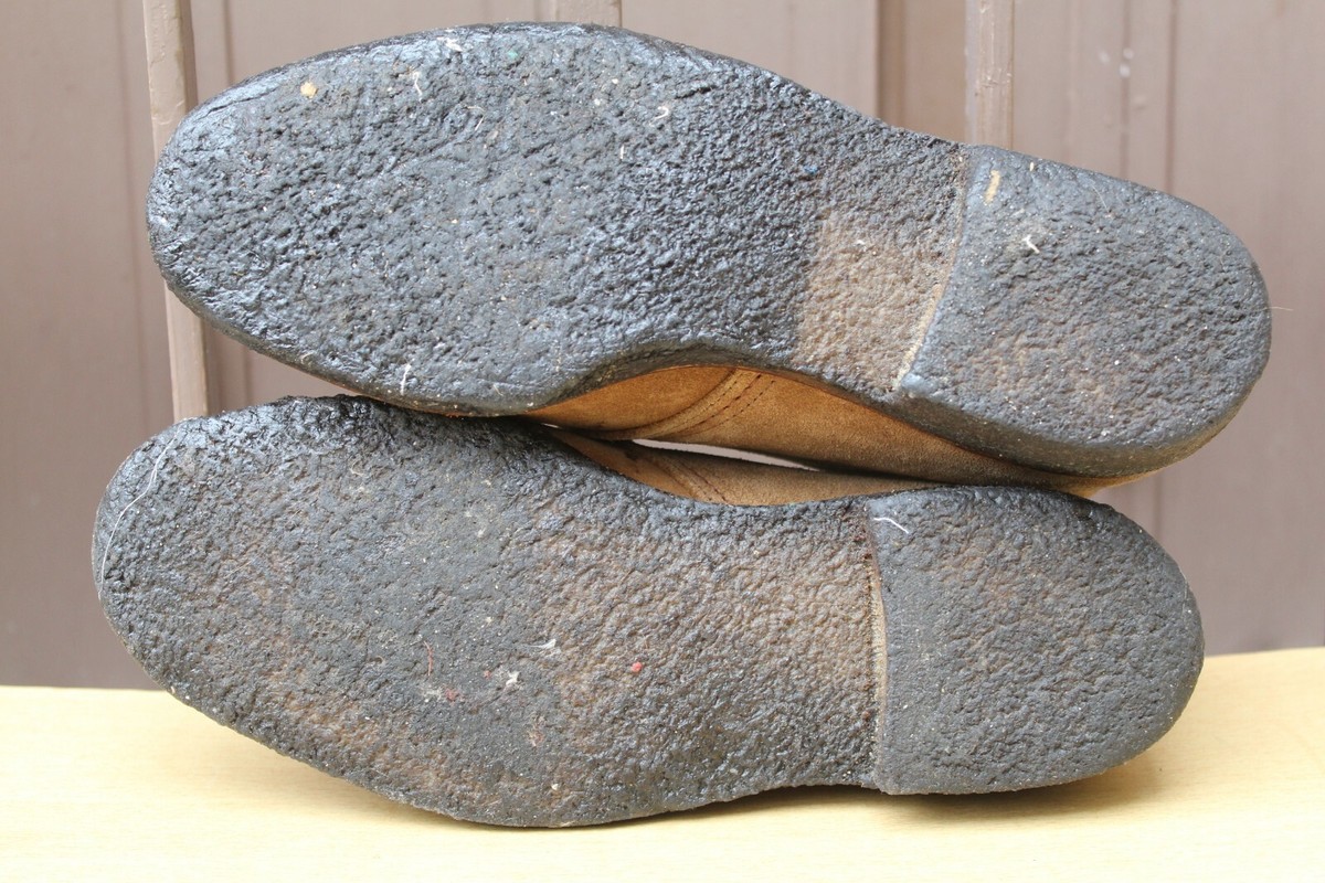 Bottes Trickers En Daim - Taille UK 7 (EU 41, US 8) - Couleur Kaki - Très Bon état - Fait Main à Londres