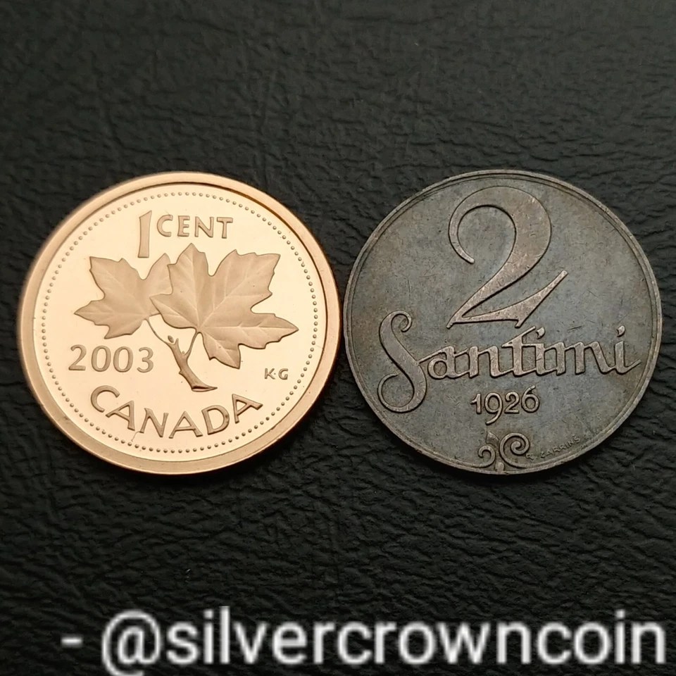 Latvia 🇱🇻 2 Santimi 1926. KM#2. Bronze Two Cents coin. Coat Of Arms.  - Image 3 of 4