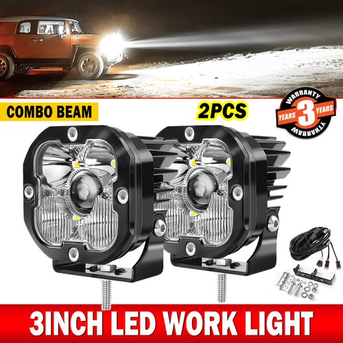 2X 3inch LED Work Light Pods Spot Laser Fog Lamp Offroad Driving ATV UTV 4WD 4X4 - Bild 1 von 12