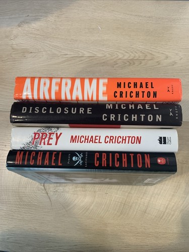 First Edition Michael Crichton Hardcover Book Lot