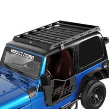 For 1997-2006 Jeep Wrangler Tj Roof Rack Cross Bars Cargo Basket Storage Carrier