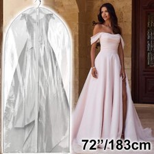 72" Hanging Suit Dress Coat Travel Bag Extra Large Clothes Cover Storage Zip
