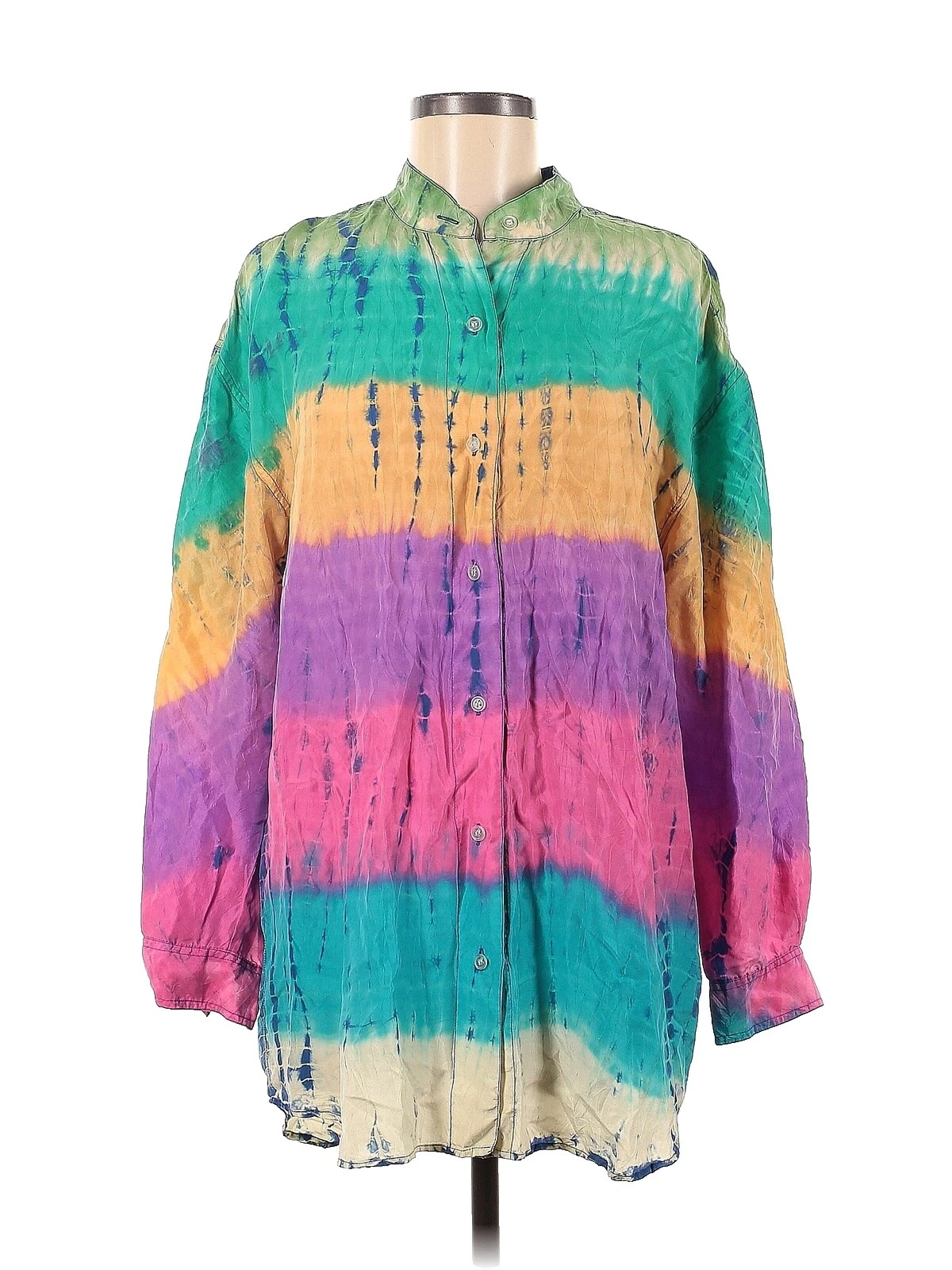 Top de seda para mujer Bill Blass