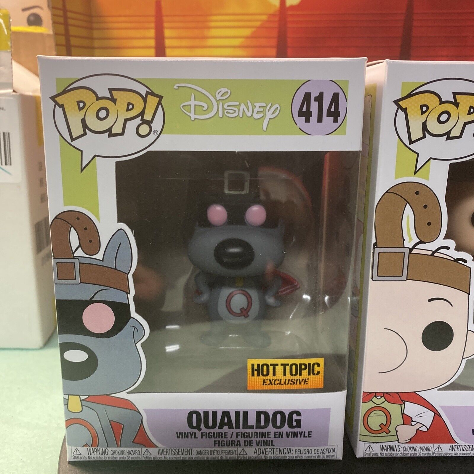 Funko Pop! Disney #413 Doug Quailman & #414 Quaildog Hot Topic Exclusive