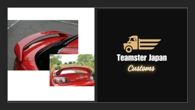 JDM FUJITA ENG OEM Mazda RX-8 RX8 AFFLUX Rear Spoiler From Japan