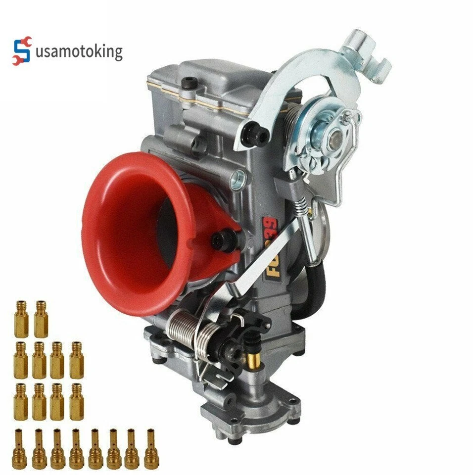 Carburador FCR39 para Kawasaki KLX400 Suzuki DRZ400S DRZ400E 2001 KTM 400 MXC Foto 4 de 4