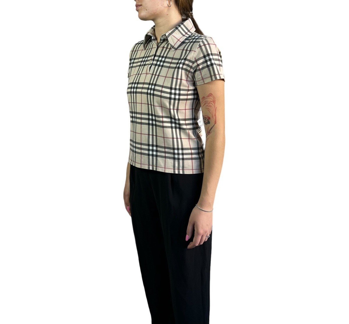 90s Burberry polo shirt ミニ丈 ヴィンテージ　ピチt Burberry 90s Polo Shirt - (M) – The Cold Hills - Vintage Store