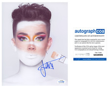 James Charles Signed Autographed 8x10 Photo Make-Up Artist ACOA COA