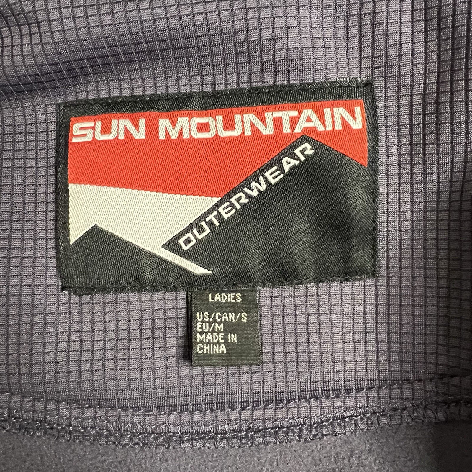 Sun Mountain lightweight polyester deep purple zi… - image 4