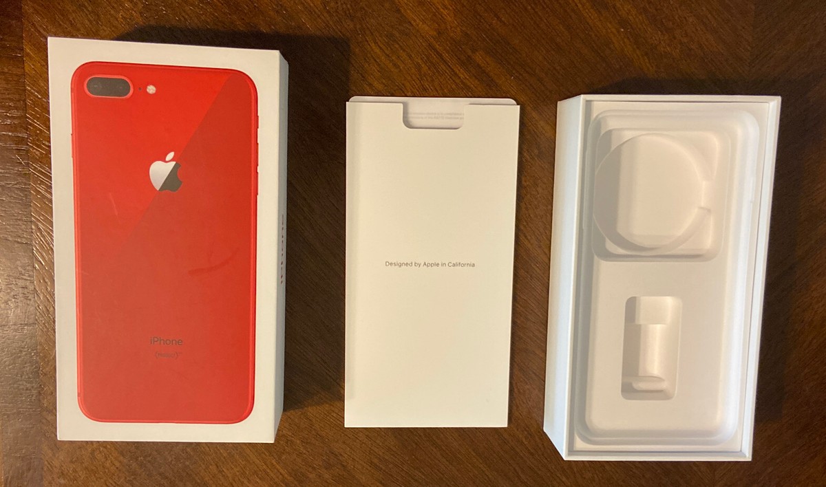 iPhone 8 Plus PRODUCT(RED) 本体 箱付き Apple~iPhone 8 Plus~BOX ONLY~RED~64GB~NO PHONE OR ACCESSORIES