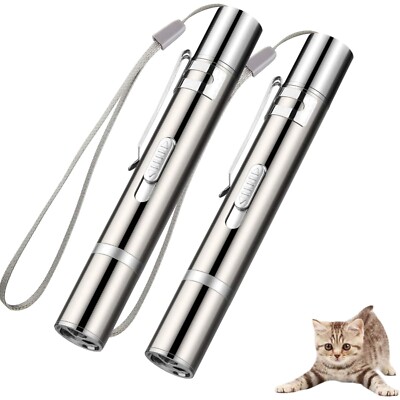 2er Set Tragbare LED Pointer für Katzen und Hunde - Spaß & Bewegung Indoor