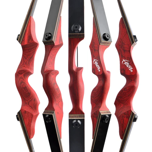 25-60lbs Recurve Bow 60" Takedown Hunting Bow Archery Target Shoot BLACK HUNTER - Picture 8 of 19