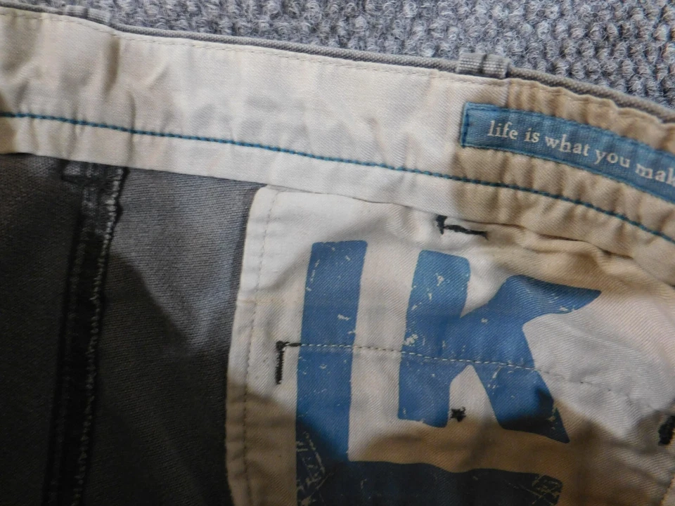 Haggar Life Pantalones Caqui 32x32 Gris Recto Hombre Chino Clásico Foto 4 de 4