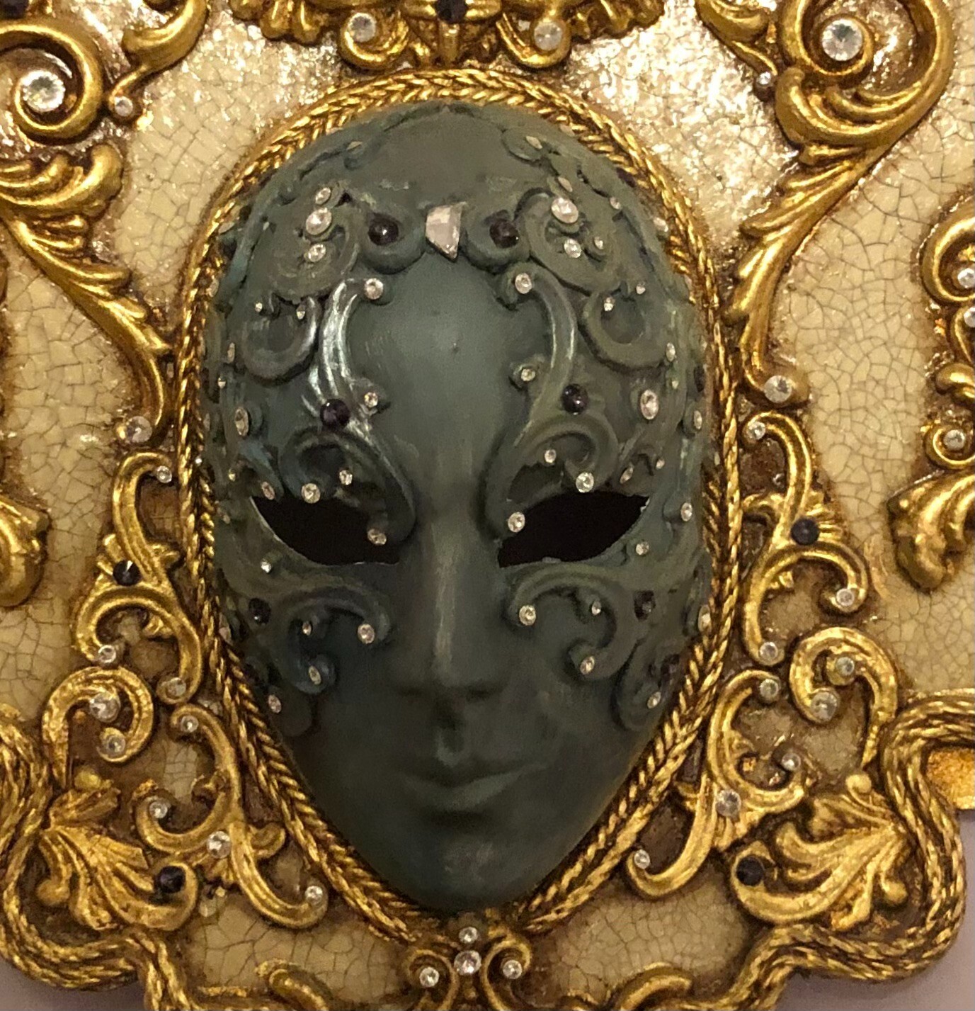 VINTAGE VENETIAN MARDI GRAS FACE MASK HANDCRAFTED IN … - Gem