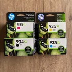 4 Lot New Genuine HP 934XL Black 935XL Tri color Ink Cartridges EXP 2023