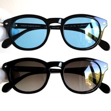 occhiali da sole LOZZA sunglasses black Johnny Depp SL1940L tondi lenti azzurre