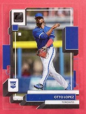 2022 Panini Chronicles Clearly Donruss Otto Lopez #14 - Toronto Blue Jays