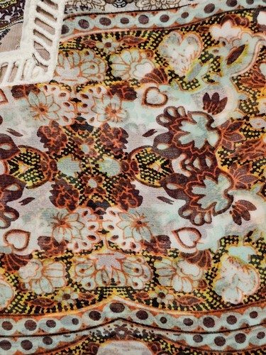 Anthropologie Figueroa Boho 3/4 Sleeve Tunic Top Women's Sz Medium - Picture 4 of 8